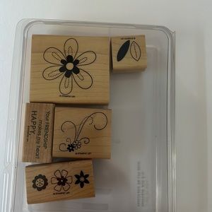 Stampin’ Up Friendship Blooms Wood Stamp Set
